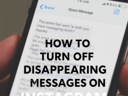how to turn off disappearing messages on Instagram