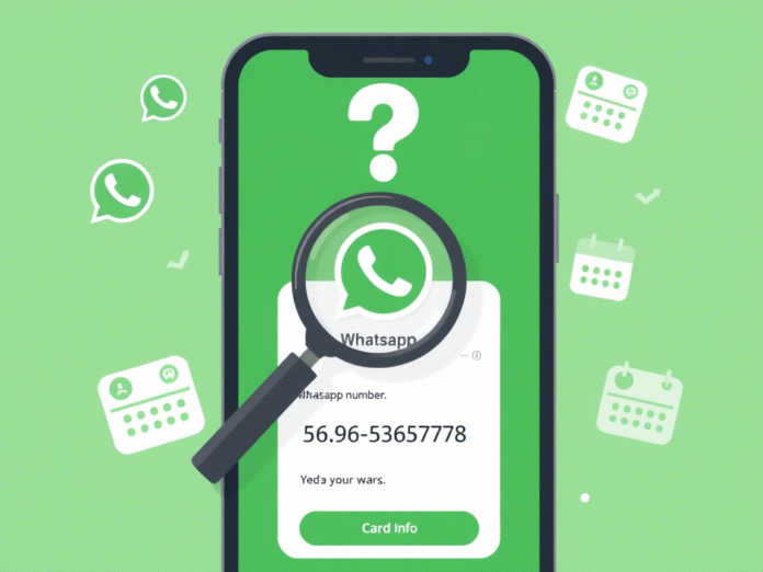 How do I find my WhatsApp number