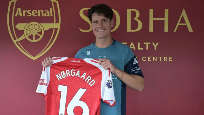 Arsenal complete signing of Brentford midfielder Norgaard