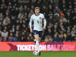 Everton and England defender Jarrad Branthwaite