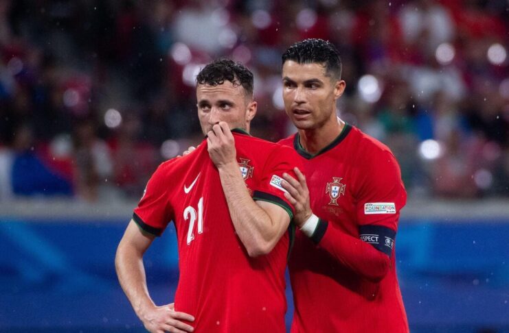 Diogo Jota and Cristiano Ronaldo