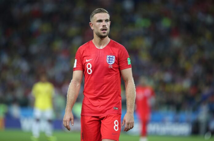 England midfielder Jordan Henderson