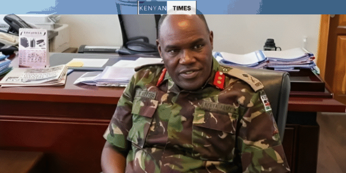 Commander Kenya Army Lieutenant General David Ketter. Photo/Kdf.