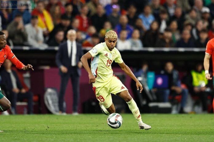 Barcelona and Spain winger Lamine Yamal
