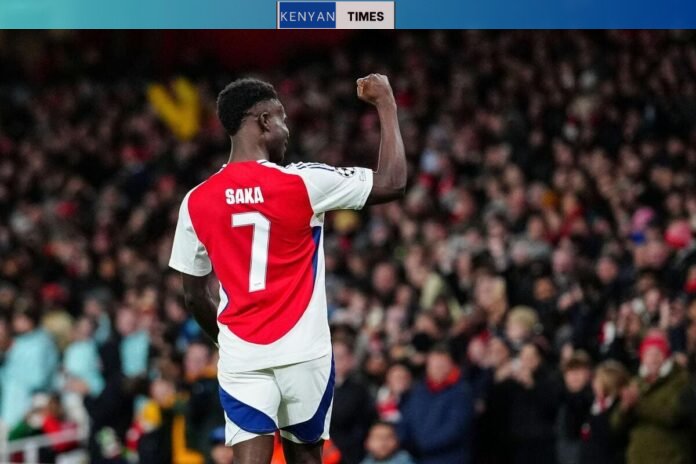 Arsenal winger Bukayo Saka