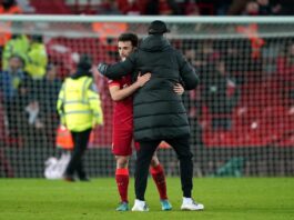 Diogo Jota and Jurgen Klopp