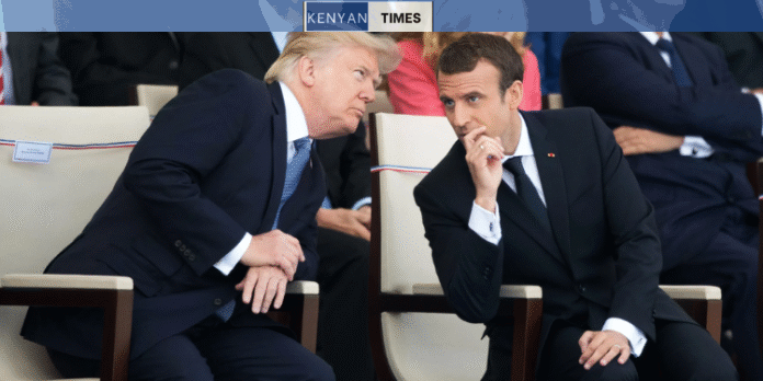 Us President Donald Trump And France President Emmanuel Macron. Photo/Jack Chan Xinhua / Eyevine / Redux.