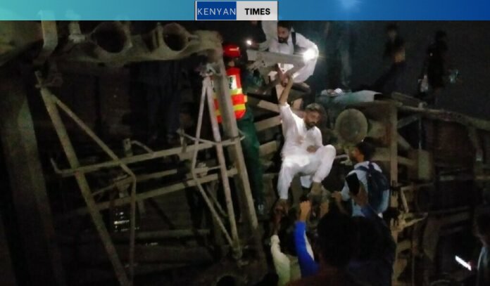 Dozens injured as passenger train derails near Pakistan