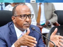 Health Cs Aden Duale During A Past Meeting.