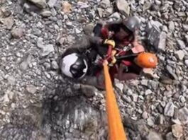 Helicopter rescues 2 hikers trapped by rising tides on remote California beach -  VIDEO 