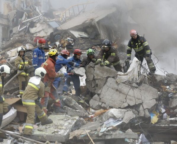 Russian drone and missile strikes kill at least 31 in Kyiv