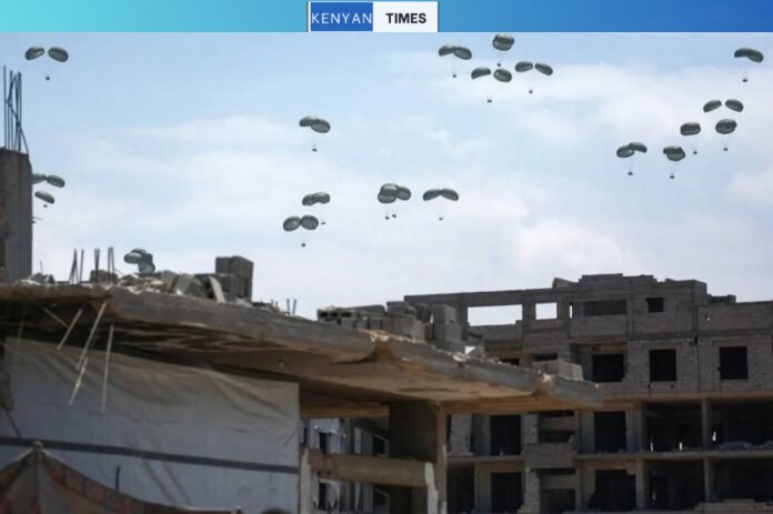Spain drops 12 tons of food aid over Gaza