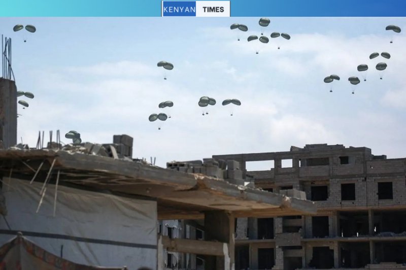 Spain drops 12 tons of food aid over Gaza