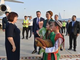 Speaker of Azerbaijani Parliament arrives in Turkmenistan on working visit  -PHOTO  